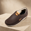 AVORA Brown Slip-On Everyday Leather Shoes