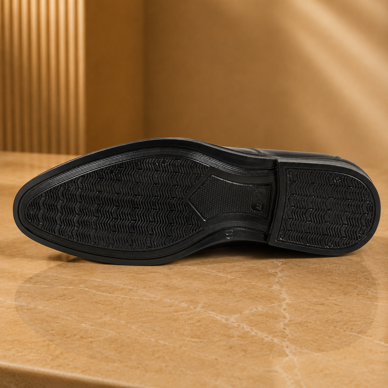 AVORA Black Classic Formal Leather Shoes