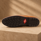 AVORA Tan Derby Business Leather Shoes