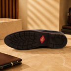 AVORA Black Oxford Office Leather Shoes