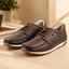 AVORA Brown Everyday Comfort Leather Shoes
