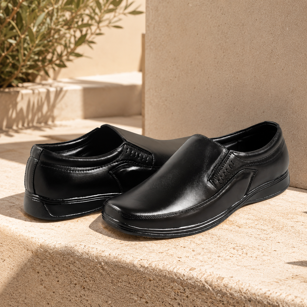 AVORA Slip-On Casual Leather Shoes