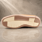 AVORA Camel Lace-Up Casual Leather Shoes