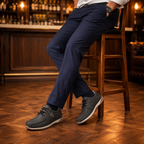 AVORA Coffee Lace-Up Casual Leather Shoes
